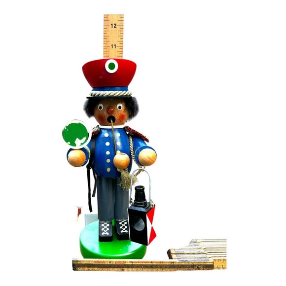Steinbach Wooden German Incense Smoker Railroadman Figurine Handmade 10" Vintage - Picture 10 of 10